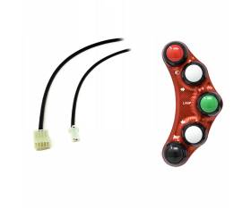Street Left Switch Panel JetPrime Red For Yamaha XSR 700 2016 > 2018