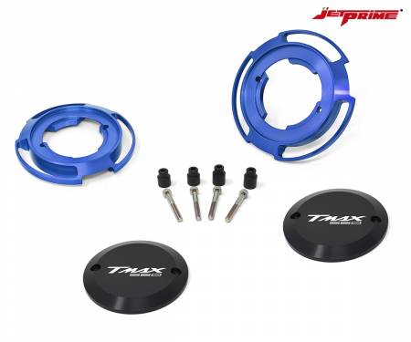 JP CCT 002B Paar Kurbelgehäuseschutz Jetprime Farbe blau für Yamaha XP T-MAX 560 2020 > 2021