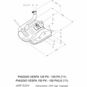 Vespa 125 Px 1981 > 2017 Leovince Sistema De Escape Completo Sitoplus Acero 0254
