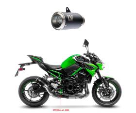 Terminale di Scarico Leovince LV CORSA BLACK EDITION  per Kawasaki  Z 900 2020 > 2024