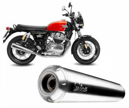 15007 Exhaust Muffler Leovince CLASSIC RACER for ROYAL ENFIELD CONTINENTAL GT 650
 2019 > 2024