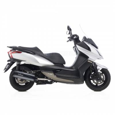 Kymco Downtown 300i 2009 > 2016 Leovince Exhaust Full System Granturismo Black Edition Stainless Steel 3206b