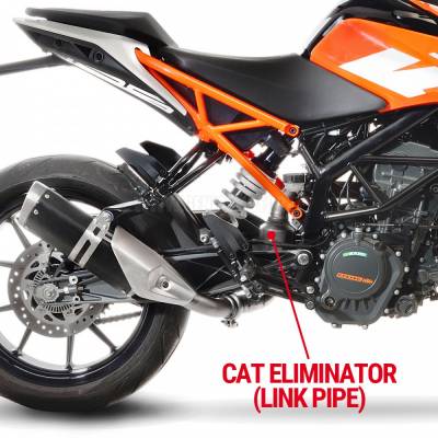 Ktm Duke 125 2017 > 2020 Leovince No Kat Anschluss Rohr Cat Eliminator (link Pipe) 8086