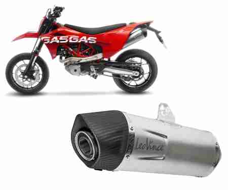 14364E Full Exhaust System Leovince stainless steel LV ONE 1/1 EVO Gas Gas SM 700 2022 > 2023