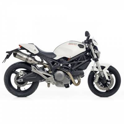 Ducati Monster 1100 - S 2009 > 2010 Leovince Exhausts 2 Mufflers Lv One Evo Stainless Steel 8281e