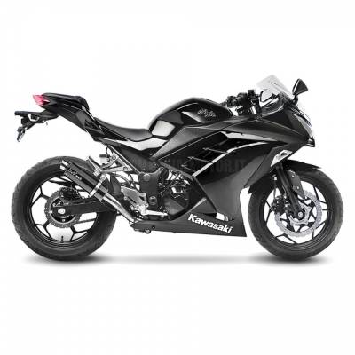 Kawasaki Ninja 250 R 2013 > 2016 Leovince Komplett Aupuffanlage 2 - 1 Gp Corsa Carbon 3296