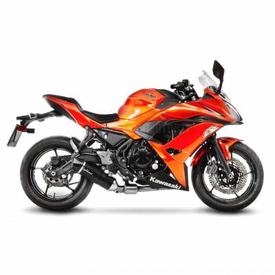 Kawasaki Ninja 650 2017 > 2018 Leovince Komplett Aupuffanlage 2 - 1 Lv One Evo Carbon 14182ek
