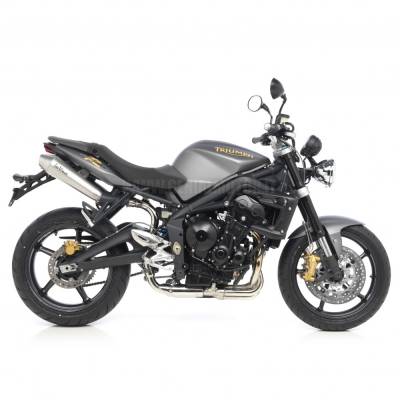 Triumph Street Triple 675 R 2009 > 2012 Leovince Exhausts 2 Mufflers Gp Style Stainless Steel 7940
