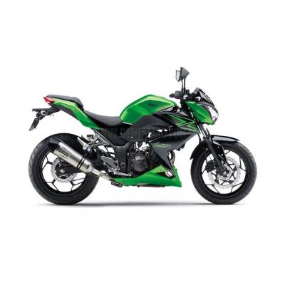Kawasaki Z 300 - Abs 2015 > 2016 Leovince Pot D Echappement Silencieux Lv One Evo Acier Inoxydable 8740e