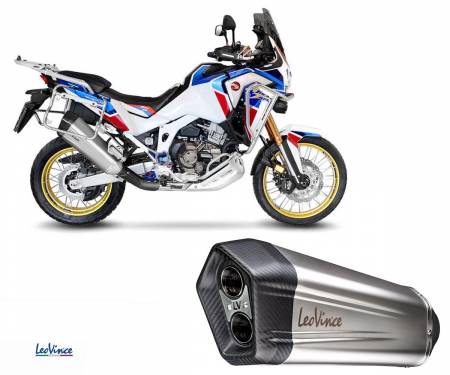 15302 Exhausts Leovince homologated LV-12 stainless steel HONDA CRF 1100 L AFRICA TWIN/ADVENTURE SPORTS 2020 > 2023