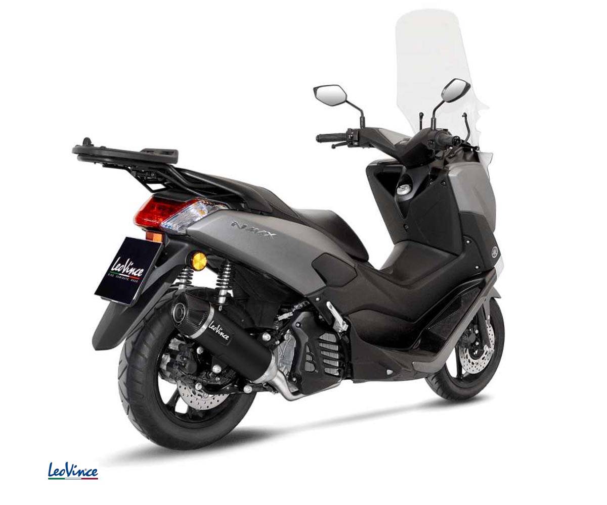 Full Exhaust System Leovince Stainless Steel Nero 1/1 Yamaha Nmax 155 2017 > 2020 - 2