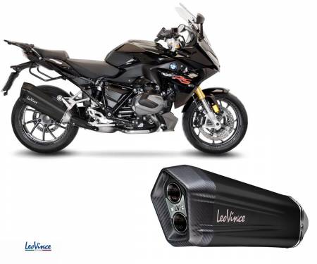 15306B Exhausts Leovince homologated LV-12 stainless steel BLACK BMW R 1250 R/RS 2020 > 2024