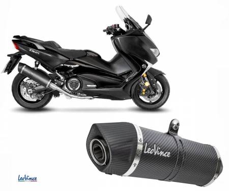 14342EB Full Exhaust System Leovince stainless steel LV ONE EVO BLACK 2/1 YAMAHA TMAX 530 ABS/DX/SX 2017 > 2019