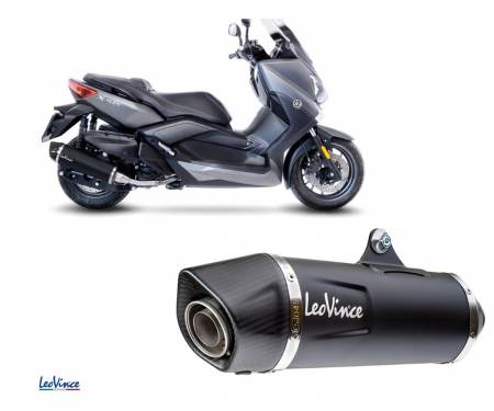 14064K Exhausts Leovince Black Stainless Steel Approved YAMAHA X-MAX 400/IRON MAX 2016 > 2017