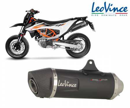 Exhaust Leovince BLACK INOX approved KTM 690 ENDURO R 2019 > 2020 14065K