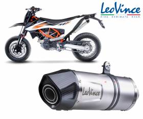 Full exhaust 1/1 Leovince LV ONE EVO INOX Racing KTM 690 SMC R 2019 > 2020 14321E