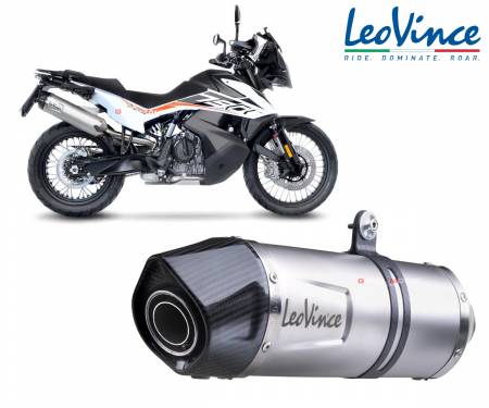 Exhaust Leovince LV ONE EVO INOX approved KTM 790 ADVENTURE/R 2019 > 2020 14328E