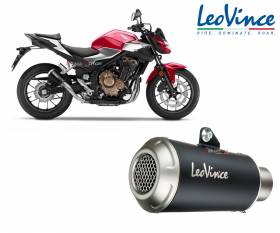 Exhaust Leovince LV-10 BLACK EDITION INOX Racing HONDA CB 500 F 2019 > 2024 15236B