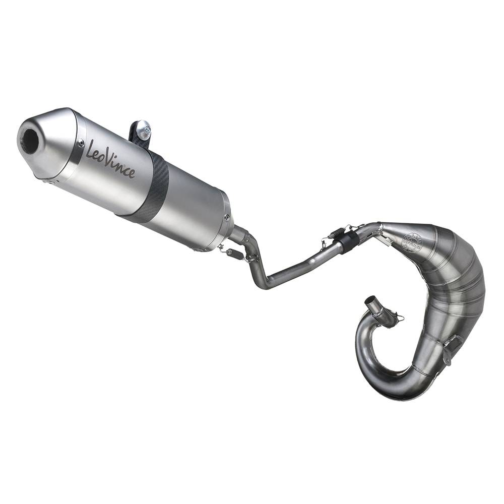 3228 Complete Exhaust System Leovince X-Fight Steel Gilera Gilera Rcr 50 2003 > 2004