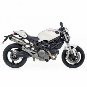 2 Auspuffe Leovince Lv One Evo Stahl Ducati Monster 1100/S 2009 > 2010