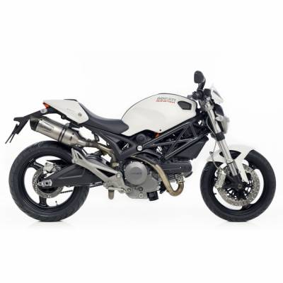 8281E 2 Pots D'Echappement Leovince Lv One Evo Acc Ducati Monster 696 2008 > 2014