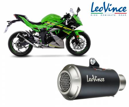 Exhaust Leovince LV-10 BLACK EDITION INOX Racing KAWASAKI NINJA 125 2019 > 2024 15230B