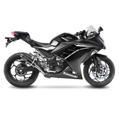 3296 Scarico Completo Leovince Gp Corsa Carbonio Kawasaki Ninja 300 R/Abs 2013 > 2016