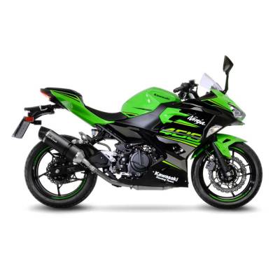 14260E Auspuff Lv One Evo Carbon Fiber Kawasaki Ninja 400 2018 > 2024