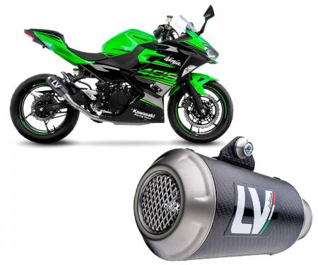 Leovince Exhaust Lv-10 Carbon Racing For Kawasaki Ninja 400 2018 > 2023
