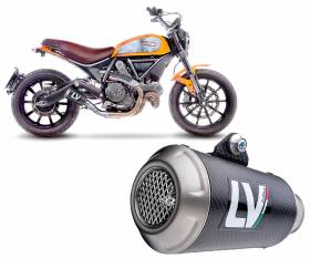 Leovince Exhaust LV-10 Carbon Racing for DUCATI SCRAMBLER 800 CAFE RACER/CLASSIC 2017 > 2020