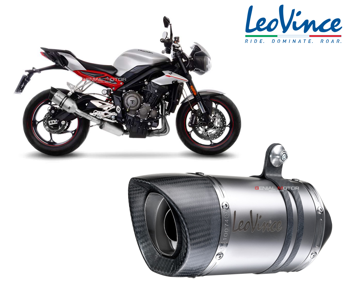 14286E Exhaust Leovince LV PRO INOX approved TRIUMPH STREET TRIPLE 765 2017  \u003e 2020 14286E