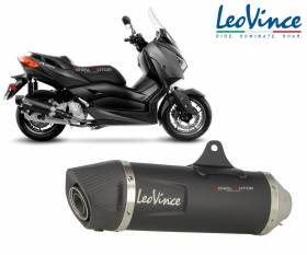 Systeme complet 1/1 Leovince Black INOX approved YAMAHA X-MAX 125/IRON 2017 > 2020 14060K