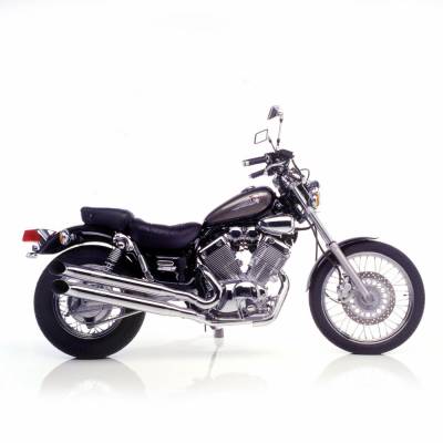 2201 Scarico Completo Leovince K02 Chromed Yamaha Xv 535 Virago 1988 > 2001