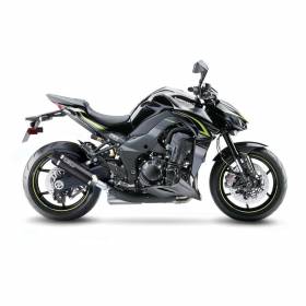 2 Pots D'Echappement Leovince Noir Acier Kawasaki Z 1000 2017 > 2020