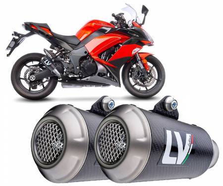 15209C 2 Exhausts Leovince LV-10 Carbon Approved for KAWASAKI Z 1000 SX 2017 > 2020