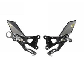 LIGHTECH Adjustable Rearsets with Fixed Footpeg FTRBM001 Bmw S 1000 RR 2009 > 2014