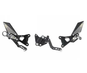 LIGHTECH Adjustable Rearsets with Fixed Footpeg FTRBM002 Bmw HP4 2009 > 2014