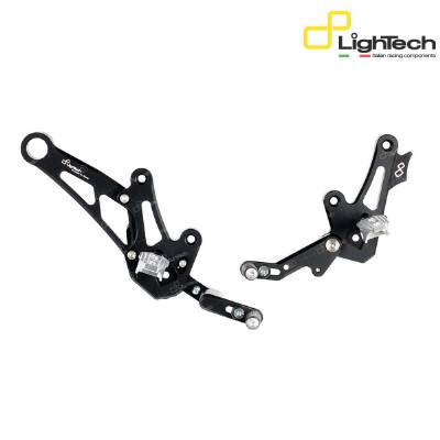 LIGHTECH Adjustable Rearsets with Fold Up Footpeg FTRDU003ROSW Ducati Diavel 2011 > 2017
