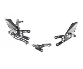 LIGHTECH Adjustable Footrests with Articulated Footrest FTRHO005W for Honda CBR 600 RR 2007 > 2016