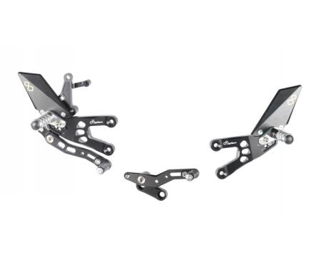 LIGHTECH Adjustable Footrests with Fixed Footrest FTRHO005 for Honda CBR 600 RR 2007 > 2016