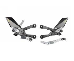 Adjustable Rear Sets With Fixed Foot Pegs Lightech per Honda CBR 1000 RR/R SP 2020 > 2023
