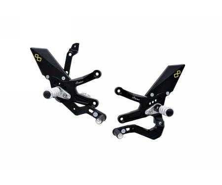 LIGHTECH Adjustable Footrests with Fixed Footrest, Reverse Shift FTRKA012 Kawasaki ZX 10 R 2021 > 2023