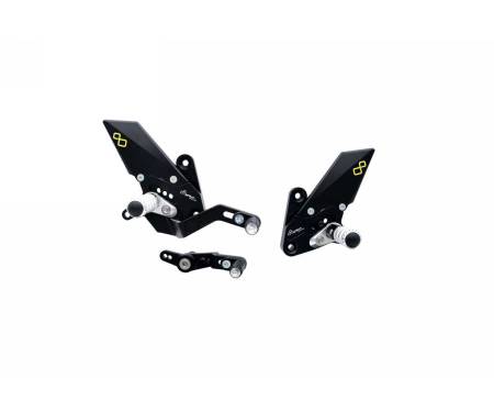 LIGHTECH Adjustable Footrests with Fixed Footrest FTRYA017 for Yamaha MT-09 2021 > 2024