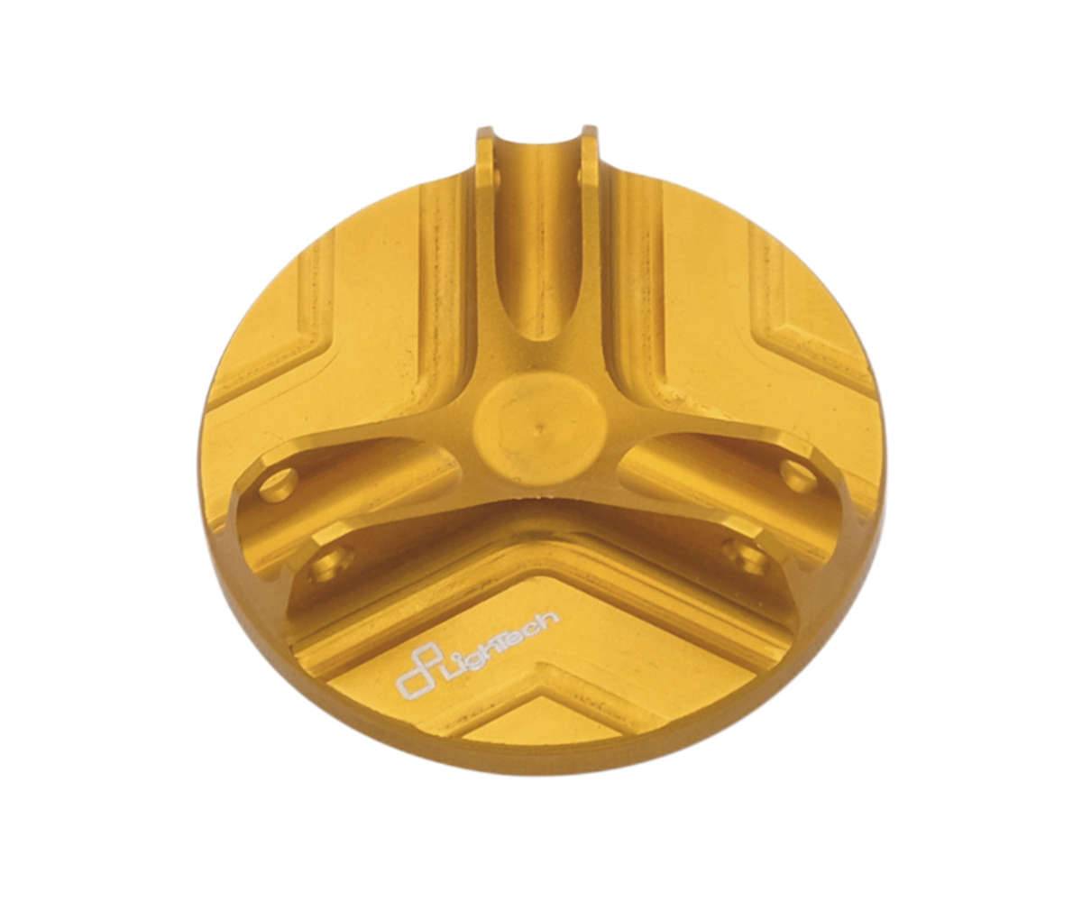 OIL111ORO LIGHTECH Öldeckel M20x2,5 Gold für Ducati Hyperstrada 821 2013 > 2015