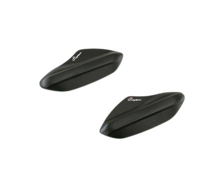 SPE129NER LIGHTECH Pair of Black Mirror Caps for Aprilia RS 660 2020 > 2024