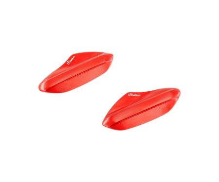 SPE129ROS LIGHTECH Pair of Red Mirror Seat Caps for Aprilia RSV4 2009 > 2019