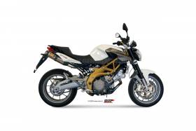 Mivv Approved Exhaust Mufflers Suono Steel for Aprilia Shiver 750 2008 > 2016
