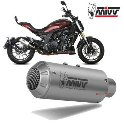 E.005.LM3X Mivv Exhaust Muffler MK3 Inox kat for BENELLI 502C 2019 > 2024