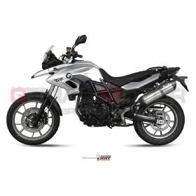 Mivv Exhaust Muffler Suono Stainless Steel for Bmw F 700 Gs 2012 > 2017