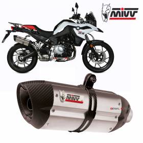 Mivv Approved Exhaust Muffler Suono Steel for BMW F 750 GS 2018 > 2023